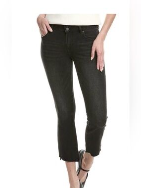 cabi Hi-Low Crop Sz 12 Black Wash NWOT